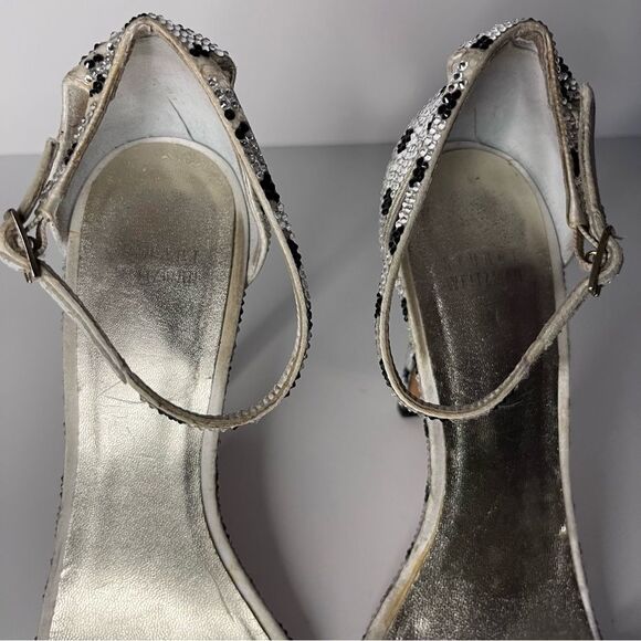 Stuart Weitzman Silver and Black Heels - Picture 8 of 14